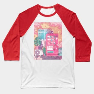 The stray cats, wending machine and pink cherry blossom Baseball T-Shirt